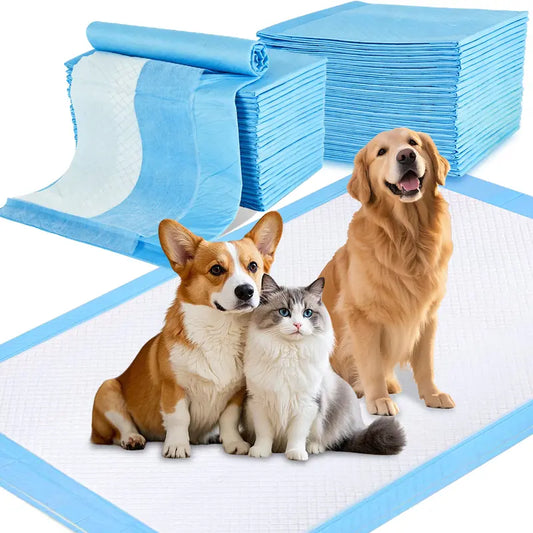 Extra-Large 34" × 28" Pet Training Pee Pads – 50 Count, Quick-Dry & Leak-Resistant