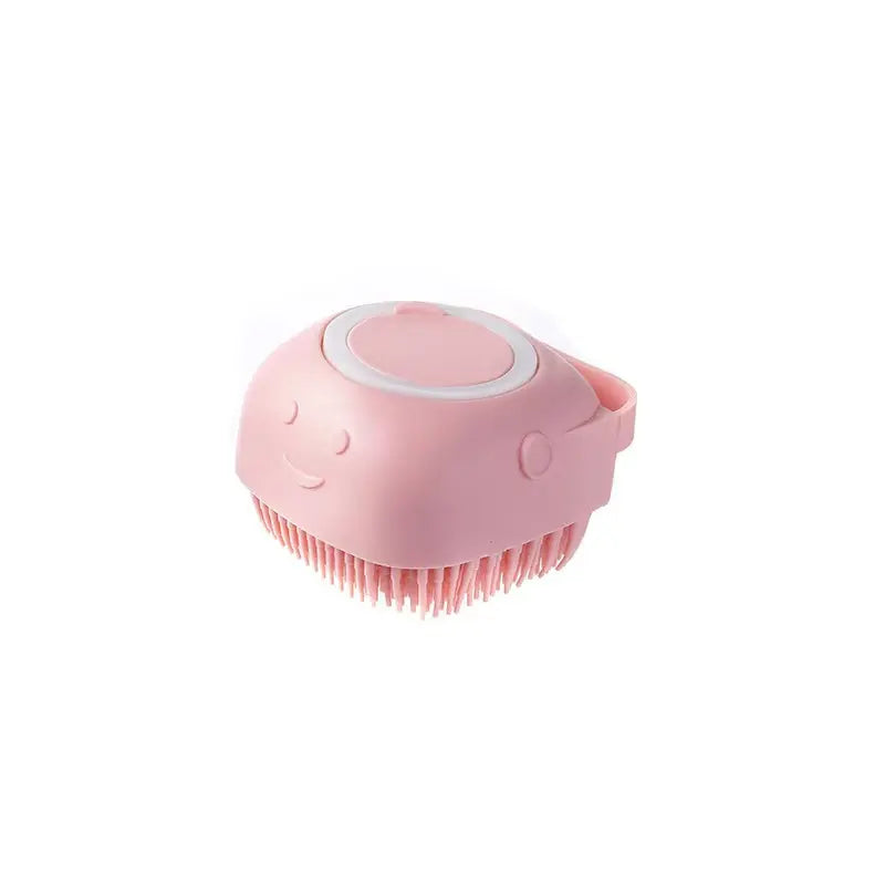 2-in-1 Silicone Pet Bath Brush – Soft Bristles, Shampoo Dispenser & Massage for Dogs & Cats
