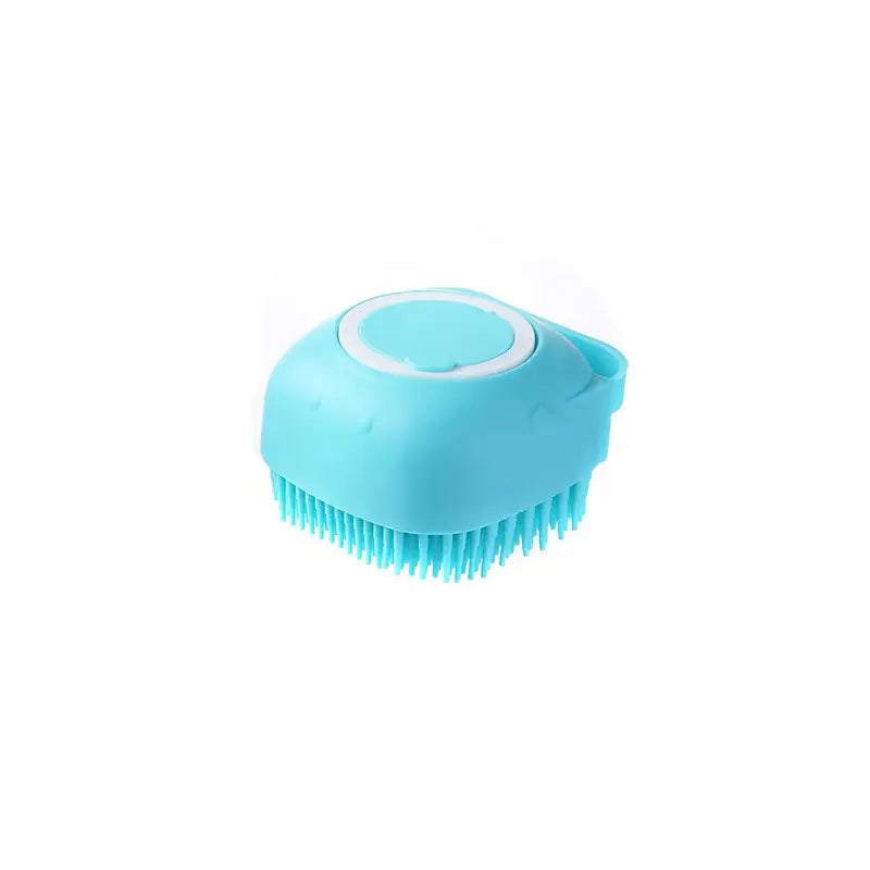 2-in-1 Silicone Pet Bath Brush – Soft Bristles, Shampoo Dispenser & Massage for Dogs & Cats
